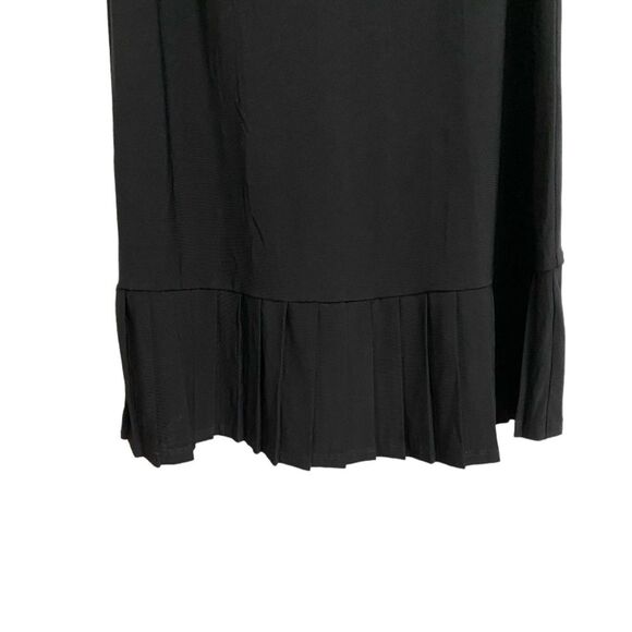NWT Tommy Hilfiger Sleeveless Cocktail Shift Dress Women Sz 10 Black Pleated Hem - Picture 5 of 14